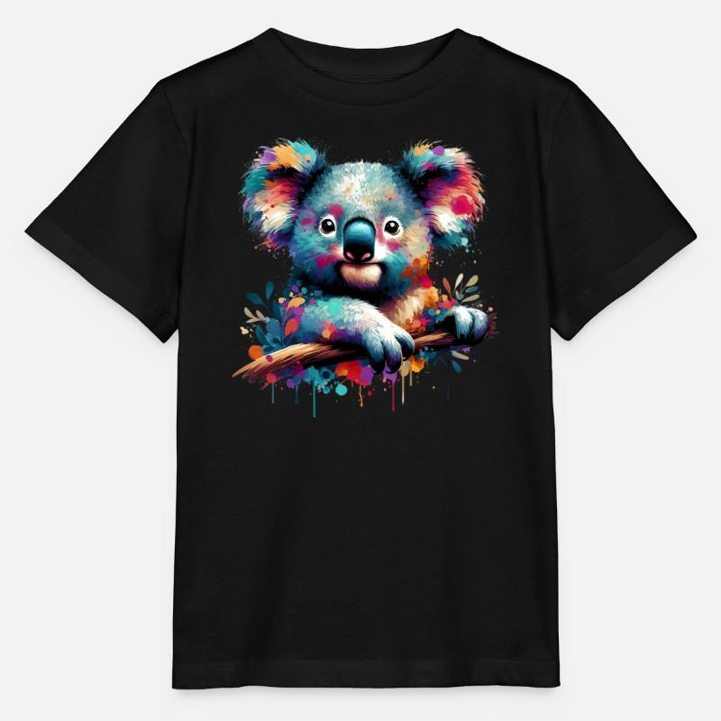 Koala - Stanley/Stella Kinder T-Shirt MINI CREATOR  - Schwarz