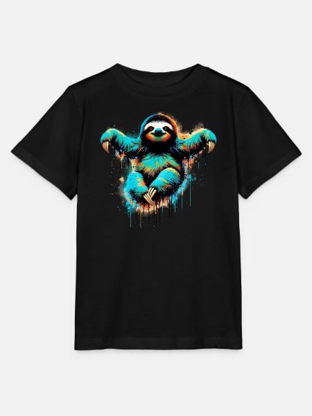 Faultier - Stanley/Stella Kinder T-Shirt MINI CREATOR  - Schwarz