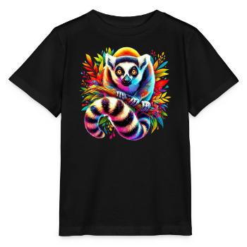 Lemur - Stanley/Stella MINI CREATOR Kids’ T-Shirt - black - Front - Mikhail (115cm)