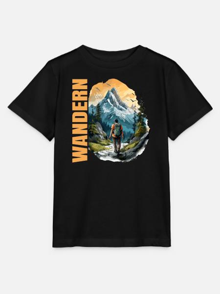 Wandern - Stanley/Stella Kinder T-Shirt MINI CREATOR  - Schwarz