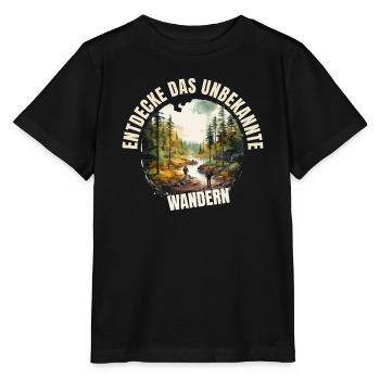 Entdecke das Unbekannte - Stanley/Stella Kinder T-Shirt MINI CREATOR  - Schwarz - Vorne - Mikhail (115cm)