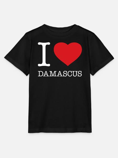 I LOVE DAMASCUS - Stanley/Stella Kinder T-Shirt MINI CREATOR - Schwarz