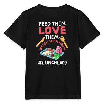 Mittagessen Schule Cafeteria-Mitarbeiter - Stanley/Stella Kinder T-Shirt MINI CREATOR  - Schwarz - Vorne - Mikhail (115cm)