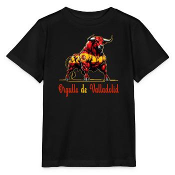 The pride of Valladolid flag design - Stanley/Stella MINI CREATOR Kids’ T-Shirt - black - Front - Mikhail (115cm)