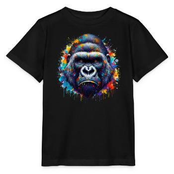 Gorilla - Stanley/Stella MINI CREATOR Kids’ T-Shirt - black - Front - Mikhail (115cm)