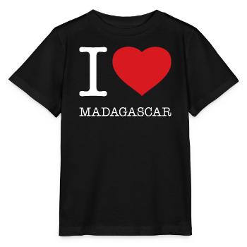J’ADORE MADAGASCAR - T-shirt bio MINI CREATOR Stanley/Stella Enfant - noir - Devant - Mikhail (115cm)