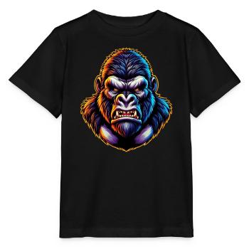 Gorilla - Stanley/Stella MINI CREATOR Kids’ T-Shirt - black - Front - Mikhail (115cm)