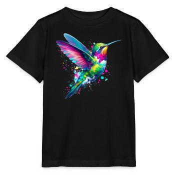 Kolibri - Stanley/Stella Kinder T-Shirt MINI CREATOR  - Schwarz - Vorne - Mikhail (115cm)