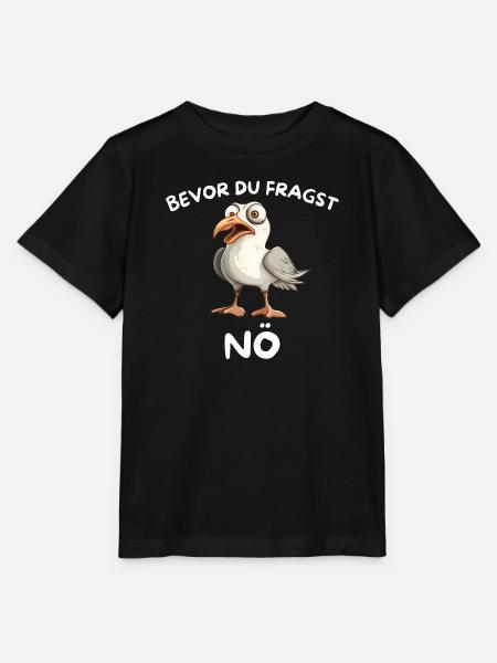 Lustige Möwe Möwen Kein Bock Bevor Du fragst Nö - Stanley/Stella Kinder T-Shirt MINI CREATOR - Schwarz