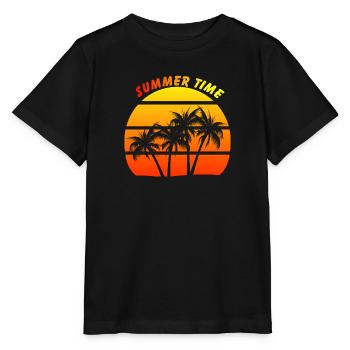 Sommerzeit - Stanley/Stella Kinder T-Shirt MINI CREATOR  - Schwarz - Vorne - Mikhail (115cm)
