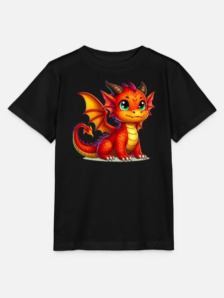 Drache - Stanley/Stella Kinder T-Shirt MINI CREATOR  - Schwarz