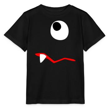 Monster Halloween traurig Comic Zombie Zahn Zyklop - Stanley/Stella Kinder T-Shirt MINI CREATOR  - Schwarz - Vorne - Mikhail (115cm)