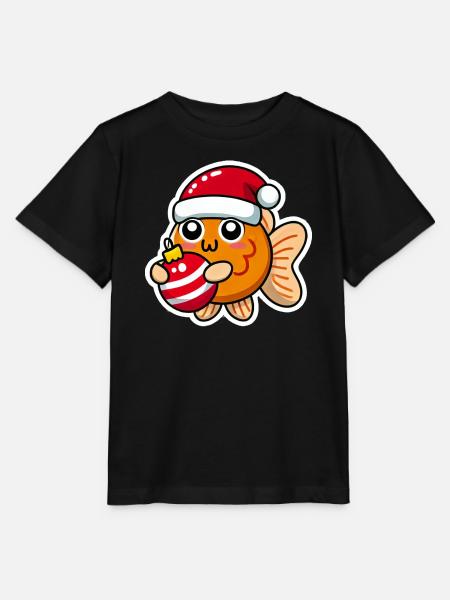Goldfish Christmas Swain - Stanley/Stella Kinder T-Shirt MINI CREATOR  - Schwarz