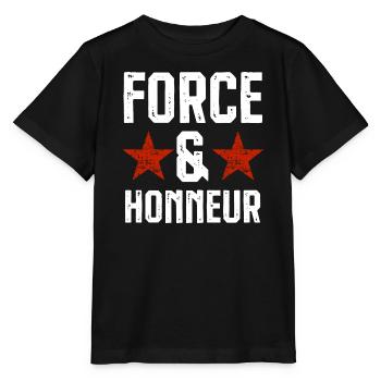 Force et honneur 1 - T-shirt bio MINI CREATOR Stanley/Stella Enfant - noir - Devant - Mikhail (115cm)