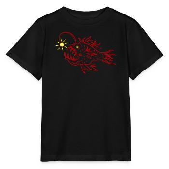 A lantern fish - Stanley/Stella MINI CREATOR Kids’ T-Shirt - black - Front - Mikhail (115cm)