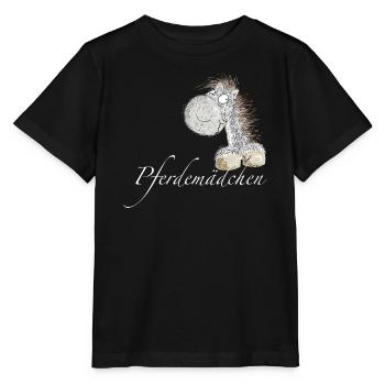 Horse Girl Horse Saying Horse - Stanley/Stella MINI CREATOR Kids’ T-Shirt - black - Front - Mikhail (115cm)