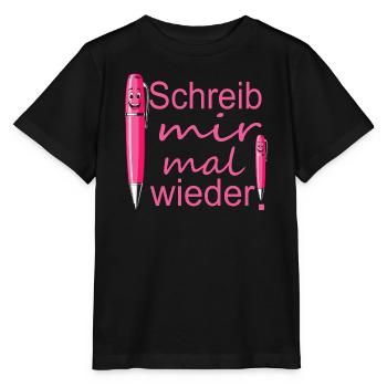 Brieffreundschaft - Stanley/Stella Kinder T-Shirt MINI CREATOR  - Schwarz - Vorne - Mikhail (115cm)