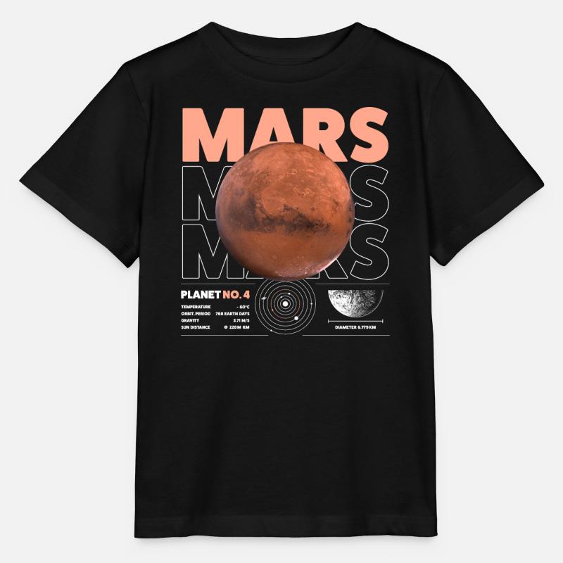 Détails de Mars - T-shirt bio MINI CREATOR Stanley/Stella Enfant - noir