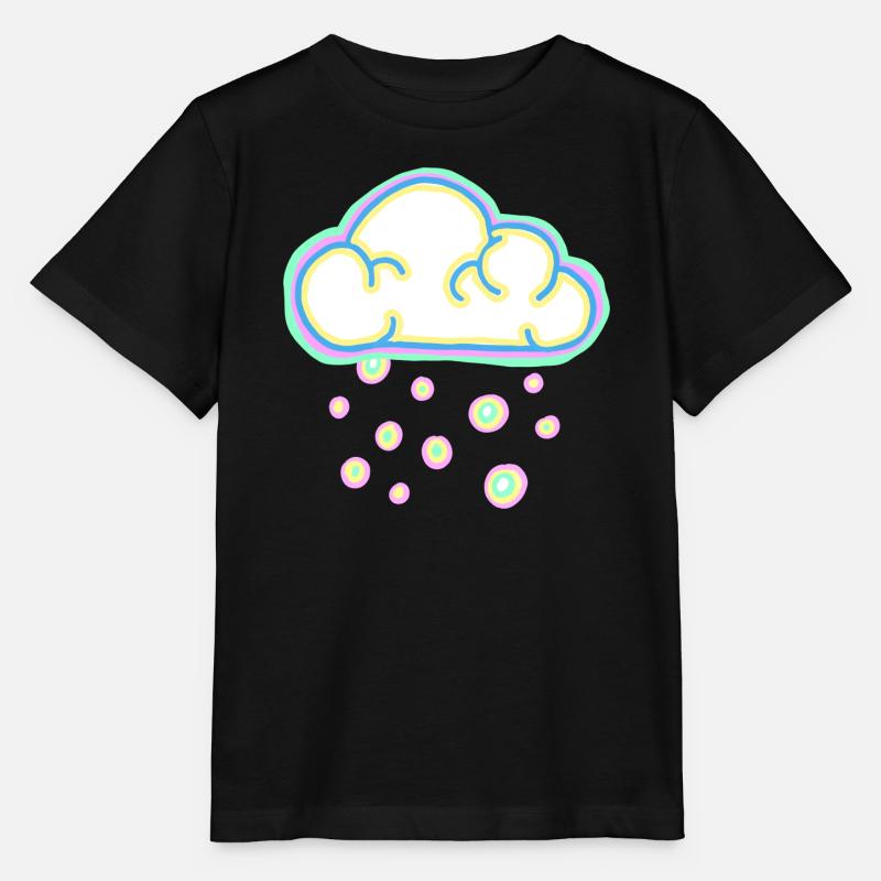 nuage pastel et neige - T-shirt bio MINI CREATOR Stanley/Stella Enfant - noir