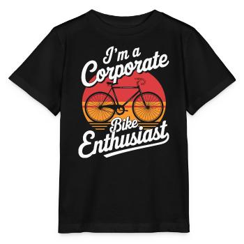 Enthusiast für Firmenfahrräder - Stanley/Stella Kinder T-Shirt MINI CREATOR  - Schwarz - Vorne - Mikhail (115cm)