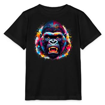 Gorilla - Stanley/Stella MINI CREATOR Kids’ T-Shirt - black - Front - Mikhail (115cm)
