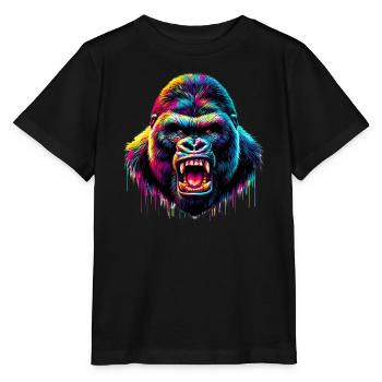Gorilla - Stanley/Stella MINI CREATOR Kids’ T-Shirt - black - Front - Mikhail (115cm)