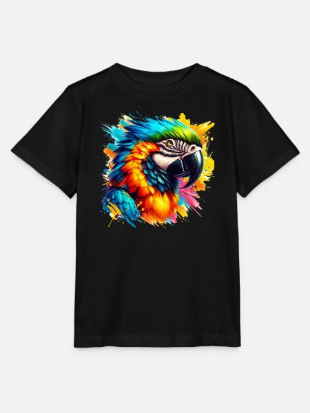 Papagei - Stanley/Stella Kinder T-Shirt MINI CREATOR  - Schwarz