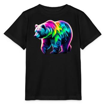 Bär - Stanley/Stella Kinder T-Shirt MINI CREATOR  - Schwarz - Vorne - Mikhail (115cm)