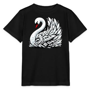 Cygne - T-shirt bio MINI CREATOR Stanley/Stella Enfant - noir - Devant - Mikhail (115cm)