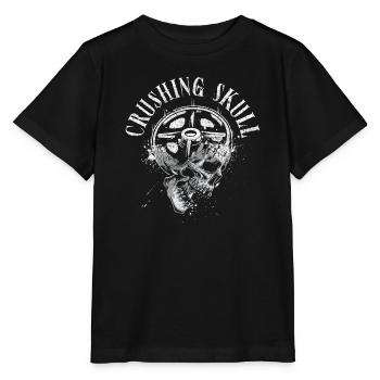 Écrasement du crâne Powerlifting - T-shirt bio MINI CREATOR Stanley/Stella Enfant - noir - Devant - Mikhail (115cm)