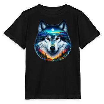 Wolf - Stanley/Stella MINI CREATOR Kids’ T-Shirt - black - Front - Mikhail (115cm)