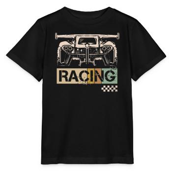 Voiture de course rétro tuner tuner course - T-shirt bio MINI CREATOR Stanley/Stella Enfant - noir - Devant - Mikhail (115cm)