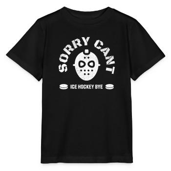 Abstrait de hockey avec masque de hockey sur glace - T-shirt bio MINI CREATOR Stanley/Stella Enfant - noir - Devant - Mikhail (115cm)