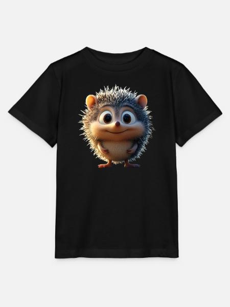 Igel Weißbauchigel Stacheligel Liebe Süßer Igel - Stanley/Stella T-shirt MINI CREATOR til børn - sort