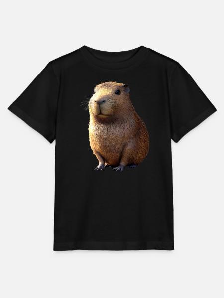 Capybara Be Capy Wasserschwein Lustiges Capybara - Stanley/Stella Kinder T-Shirt MINI CREATOR  - Schwarz
