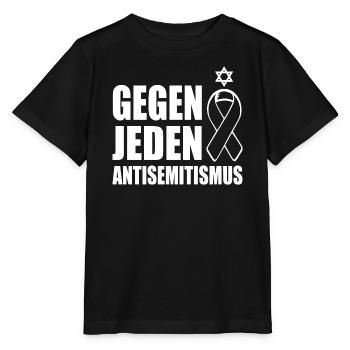 Against all anti-Semitism - Stanley/Stella MINI CREATOR Kids’ T-Shirt - black - Front - Mikhail (115cm)