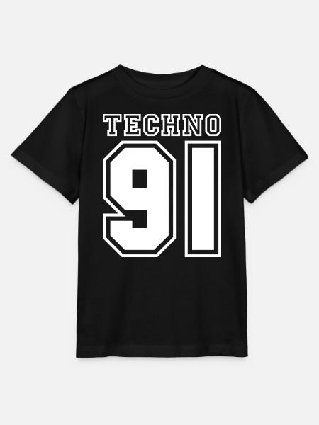 TECHNO 91 - Stanley/Stella Kinder T-Shirt MINI CREATOR - Schwarz