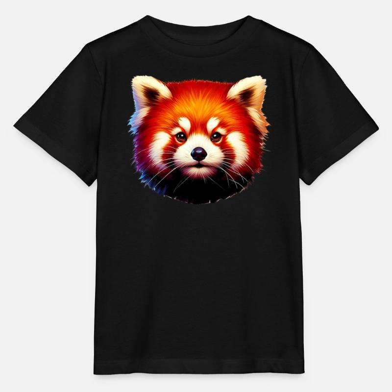 Red panda - Stanley/Stella MINI CREATOR Kids’ T-Shirt - black