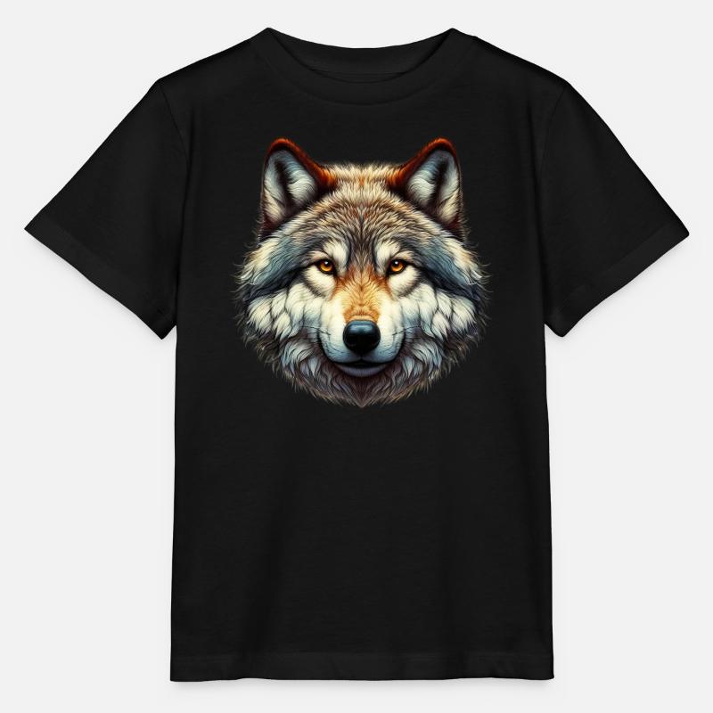 Wolf - Stanley/Stella Kinder T-Shirt MINI CREATOR - Schwarz
