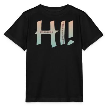 SALUT INTELLIGENCE HUMAINE - T-shirt bio MINI CREATOR Stanley/Stella Enfant - noir - Devant - Mikhail (115cm)