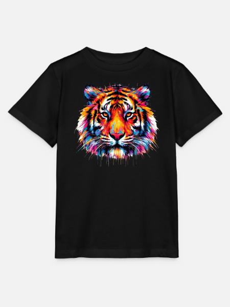 Tiger - Stanley/Stella Kinder T-Shirt MINI CREATOR - Schwarz