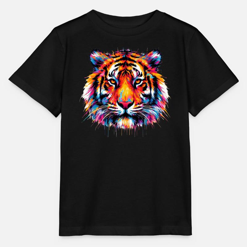 Tiger - Stanley/Stella Kinder T-Shirt MINI CREATOR  - Schwarz