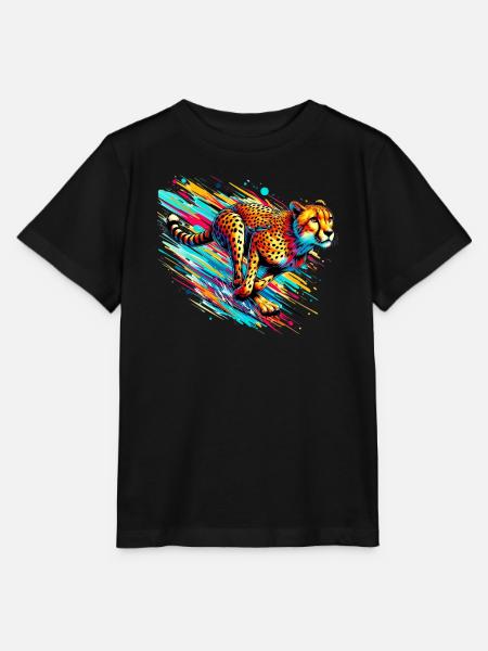 Gepard - Stanley/Stella Kinder T-Shirt MINI CREATOR - Schwarz