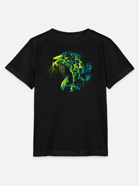 Stylischer Panther - Stanley/Stella Kinder T-Shirt MINI CREATOR  - Schwarz
