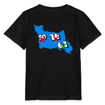 Région basse normandie - T-shirt bio MINI CREATOR Stanley/Stella Enfant - noir - Devant - Mikhail (115cm)