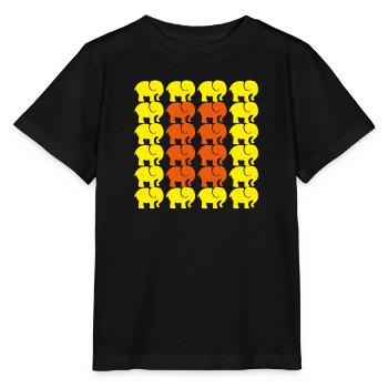 Elephant - Stanley/Stella MINI CREATOR Kids’ T-Shirt - black - Front - Mikhail (115cm)