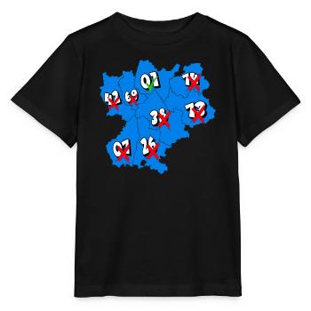 Région Rhône-Alpes - T-shirt bio MINI CREATOR Stanley/Stella Enfant - noir - Devant - Mikhail (115cm)