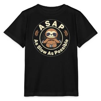 ASAP As Slow As Possible - Stanley/Stella MINI CREATOR Kids’ T-Shirt - black - Front - Mikhail (115cm)