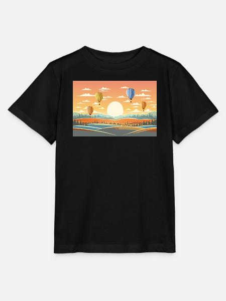 Heißluftballons - Stanley/Stella Kinder T-Shirt MINI CREATOR - Schwarz