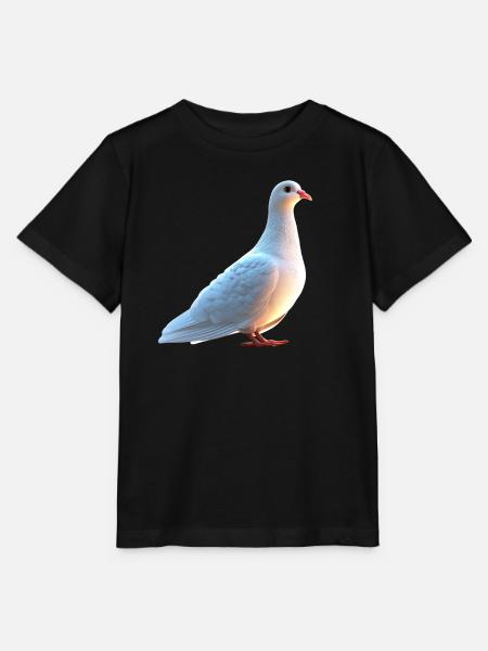 Taube Weiß Stadttaube Ringeltaube Weiße Tauben - Stanley/Stella Kinder T-Shirt MINI CREATOR - Schwarz